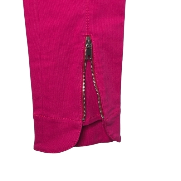 ZARA Women's Valentine High Rise Skinny Zip Denim Jeans Fuschia Pink Size Small - Picture 5 of 12